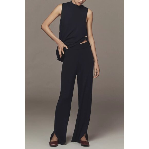 Maeve Pull-On Sweater Pants NAVYKnit XL